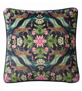 Menagerie Cushion 43 x 43cm by Clarke & Clarke Midnight