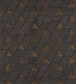 Meroe Wallpaper by Casamance Noir/Mordore