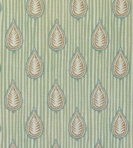 Midhurst Fabric by Titley and Marr Aqua, Opal & Flax