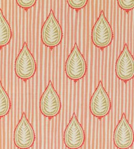 Midhurst Fabric by Titley and Marr Scarlet, Grass & Coral