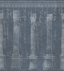 Colonnade Wallpaper by MINDTHEGAP Blue