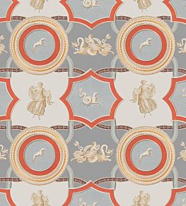 Apodyterium Wallpaper by MINDTHEGAP Grey,Red,Taupe
