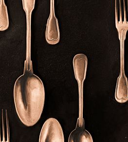 Cutlery Wallpaper by MINDTHEGAP Copper