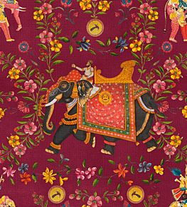 Aristocracy Wallpaper by MINDTHEGAP Black, Mauve, Red, Yellow