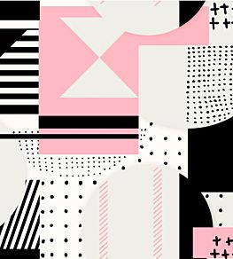 Simple Things Wallpaper by MINDTHEGAP Black, Grey, Pink
