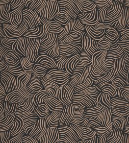 Mirage Wallpaper by Caselio Noir Cuivre