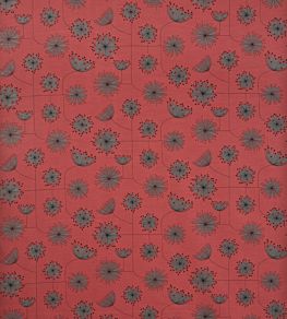 Dandelion Mobile Fabric by MissPrint Coral with Storm