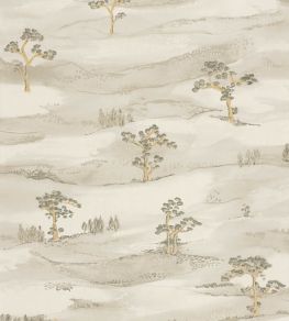 Mokuso Wallpaper by Casadeco Vert Lichen