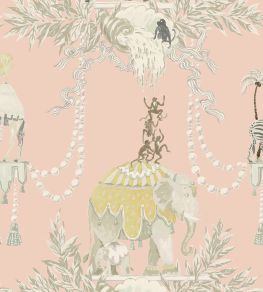 Monkey Business Wallpaper by Jim Thompson No.9 Blush