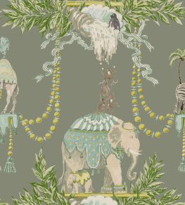 Monkey Business Wallpaper by Jim Thompson No.9 Sage