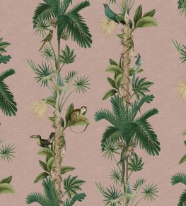 Monkey Island Wallpaper by Rebel Walls Pink