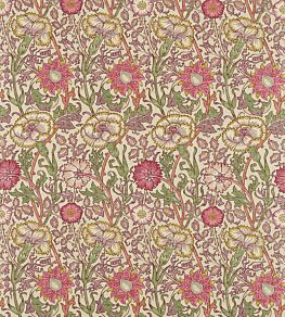 Pink & Rose Fabric by Morris & Co Manilla/Wine