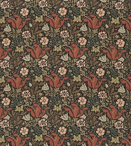 Compton Fabric by Morris & Co Terracotta/Multi