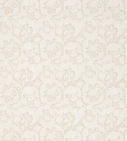 Pure Bachelors Button Embroidery Fabric by Morris & Co Flax