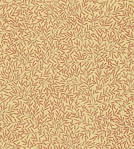 Lily Leaf Wallpaper by Morris & Co Red