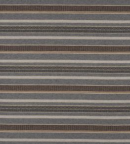 Morro Stripe Fabric by Jane Churchill Grey