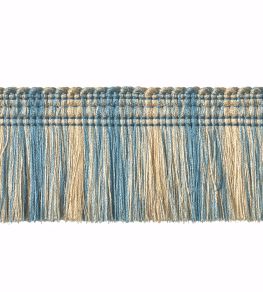 Moss Fringe 50mm Trimming by Houles Bleu Nattier