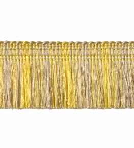Moss Fringe 50mm Trimming by Houles Jaune Celeste