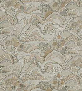 Mount Edo Fabric by Liberty Pewter