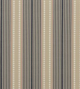 Brighton Stripe Fabric by Mulberry Home Indigo/Linen
