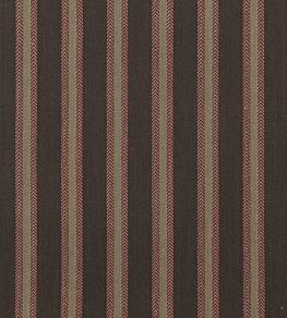 Chester Stripe Fabric by Mulberry Home Woodsmoke Russet