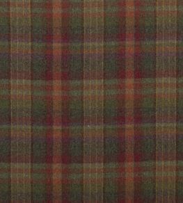 Country Plaid Fabric by Mulberry Home Red/Lovat/Heather