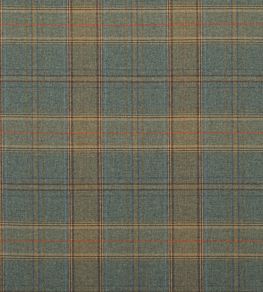 Shetland Plaid Fabric by Mulberry Home Teal