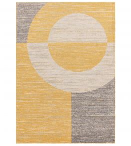 Muse Halo Rug by Asiatic Yellow
