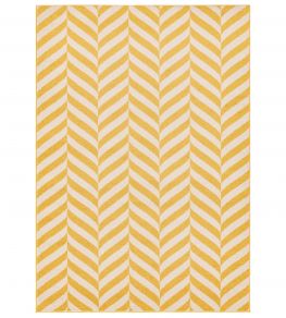 Muse Chevron Rug by Asiatic Yellow