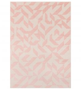 Muse Shapes Rug by Asiatic Pink