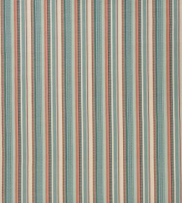 Nehir Fabric by Nina Campbell Aqua/Coral