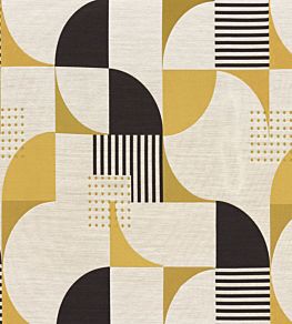 Nelson Fabric by Casamance Mustard