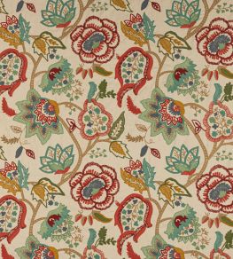 Nerello Fabric by Colefax and Fowler Red/Green