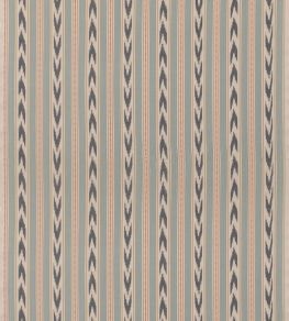 Newport Stripe Fabric by Mulberry Home Blue/Red