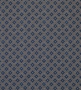 Lorette Fabric by Nina Campbell Indigo/Ivory