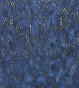 Kershaw Plain Wallpaper by Nina Campbell Lapis Blue