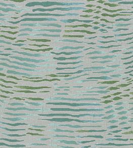 Arles Fabric by Nina Campbell Aqua/ Green