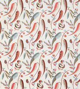 Colbert Fabric by Nina Campbell Coral/ Aqua
