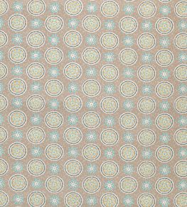 Garance Fabric by Nina Campbell Taupe/ Aqua