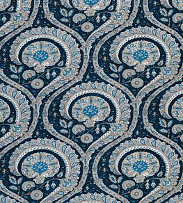 Les Indiennes Fabric by Nina Campbell Blue