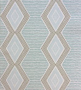 Belle Ile Wallpaper by Nina Campbell Aqua/Beige