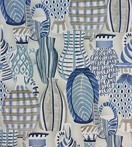 Collioure Wallpaper by Nina Campbell Blue/Beige