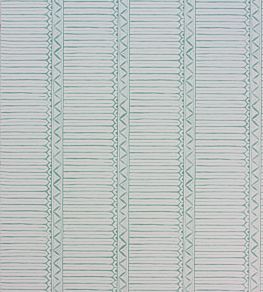 Domiers Wallpaper by Nina Campbell Aqua/Ivory