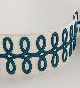 Muette Braid Trimming by Nina Campbell INDIGO/IVORY