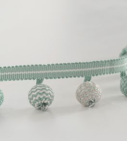 Trianon Bauble Trimming by Nina Campbell AQUA/IVORY