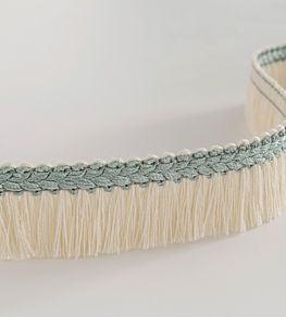 Trianon Fringe Trimming by Nina Campbell AQUA/IVORY