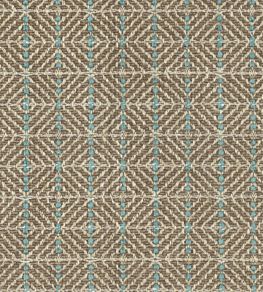 Todi Fabric by Nina Campbell Beige/Aqua