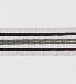 Narrow Woven Border Trimming by Nina Campbell Dark Chocolate