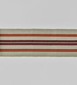 Narrow Woven Border Trimming by Nina Campbell Coral