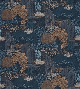 Niwa Wallpaper by Casadeco Bleu Encre